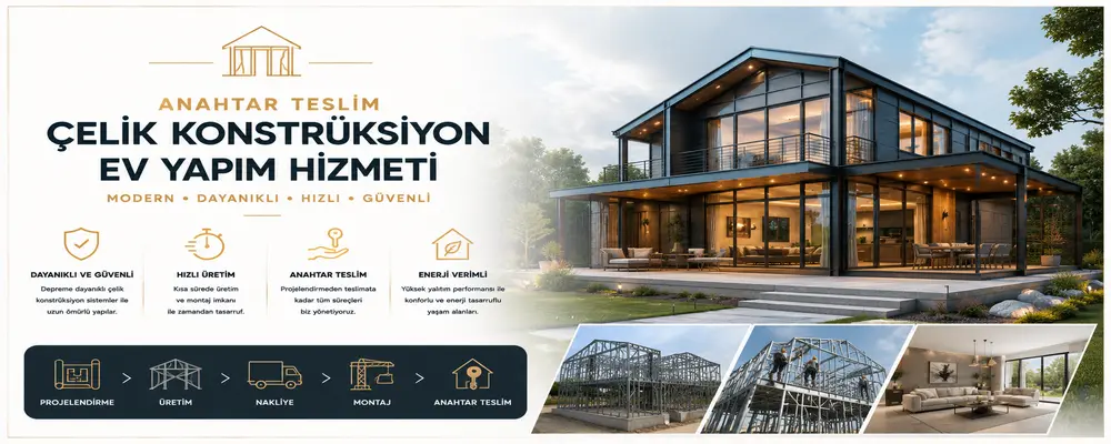 Çelik Konstrüksiyon Ev Yapımı