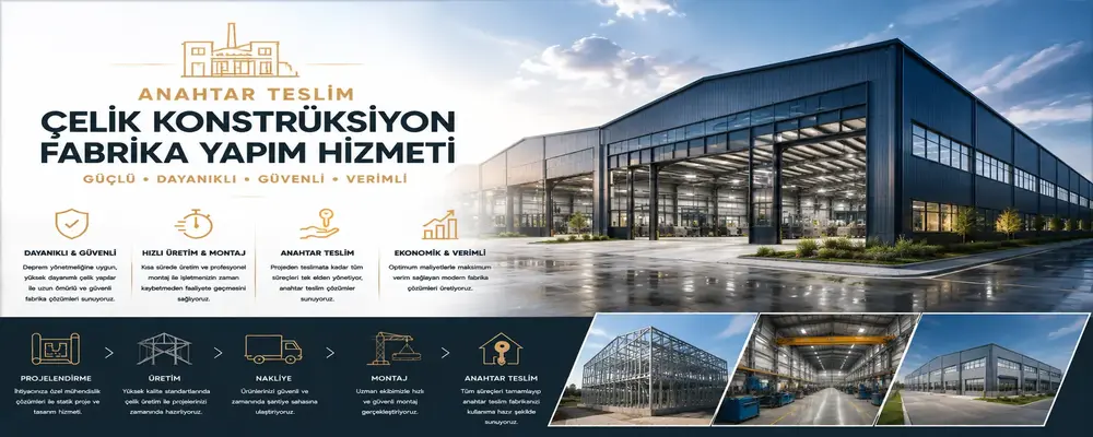 Çelik Konstrükisyon Fabrika Yapımı
