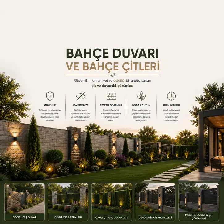 Bahçe Duvarı ve Bahçe Çitleri
