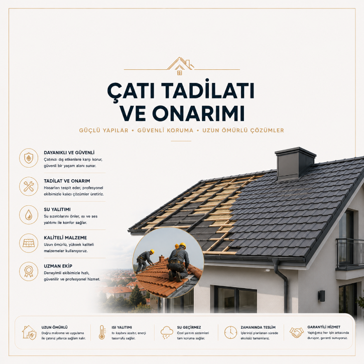 Çatı Tadilatı ve Onarımı
