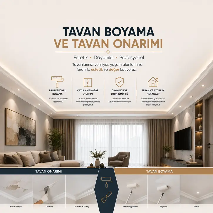 Tavan Boyama ve Tavan Onarımı